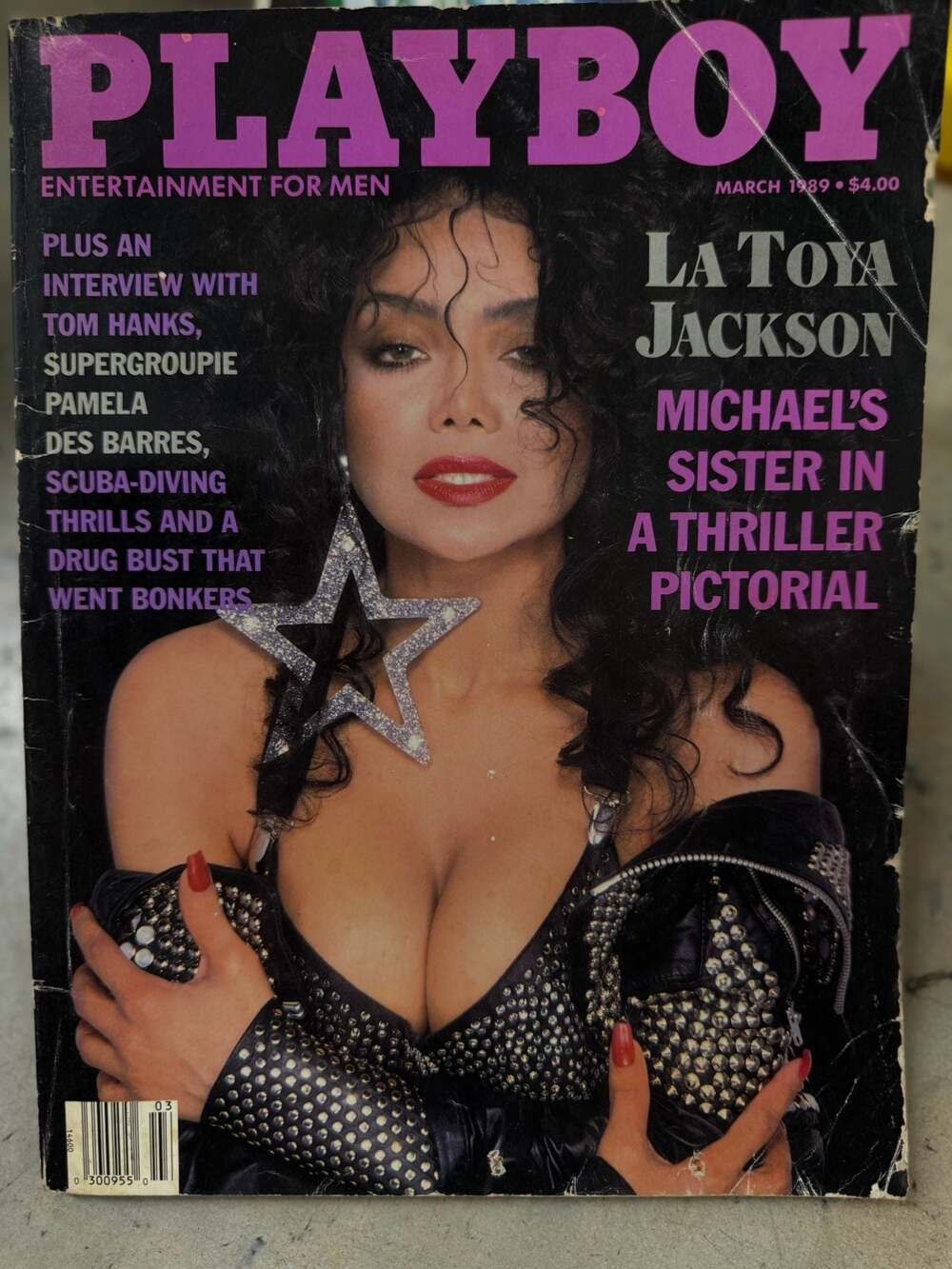 Playboy Magazine March 1989 La Toya Jackson Cover